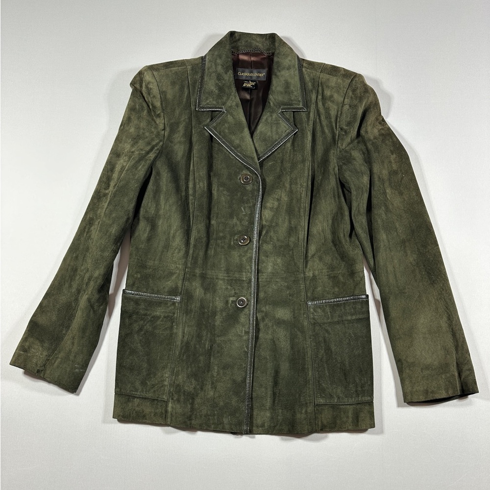 Classiques Entier Olive Leather Jacket
